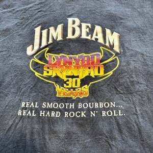 Vtg LYNYRD SKNYRD Jim Beam Vicious Cycle World Tour T Shirt XL
